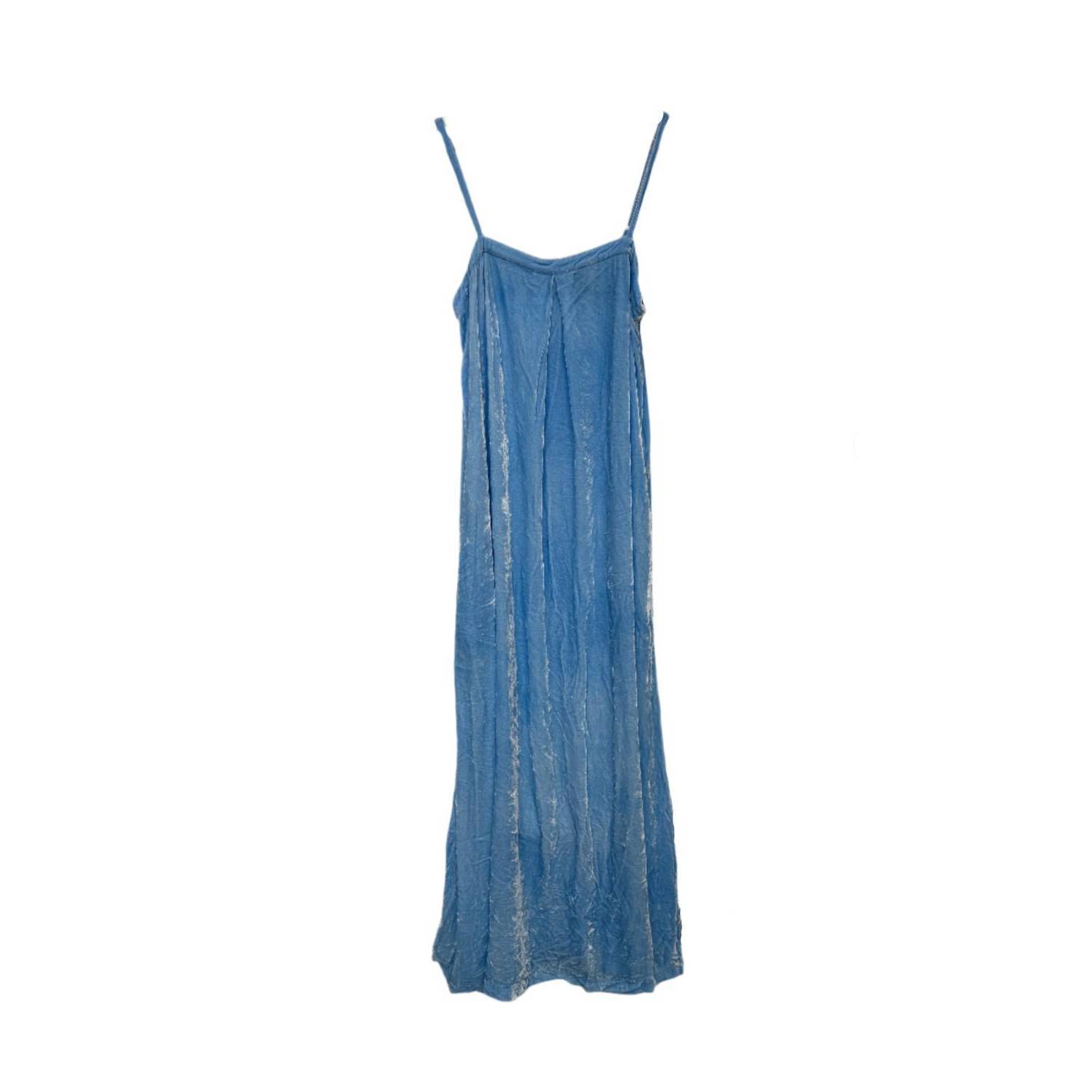 New Riverside Tool And Dye Women's Velvet Edith Dress In Blue
